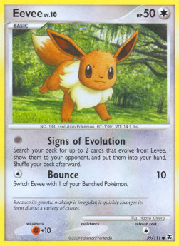 Evoli Lv.10 RR-59 Common Light Played Deutsch