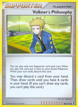 Volkners Philosophie RR-98 Uncommon Light Played Deutsch Reverse Holo