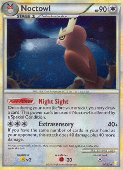 Noctowl HS-8 Holo Rare LP Englisch