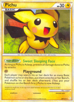 Pichu HS-28 Rare Light Played Deutsch