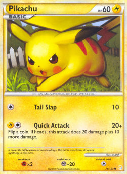 Pikachu HS-78 Common Light Played Deutsch