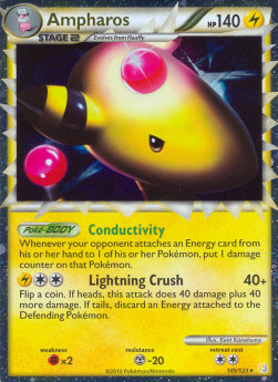 Ampharos HS-105 Ultra Rare PO Deutsch