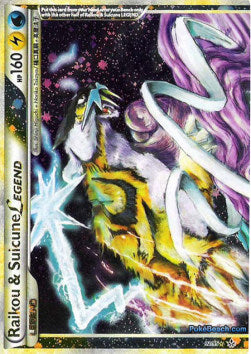 Raikou & Suicune LEGENDE UL-92 Ultra Rare Light Played Deutsch
