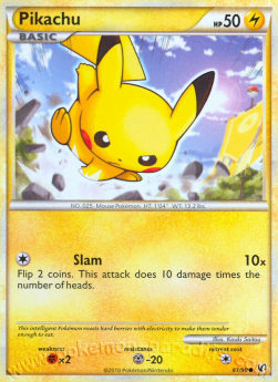 Pikachu UD-61 Common Poor Deutsch
