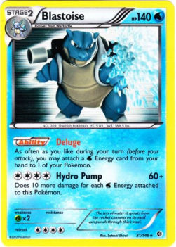 Blastoise BCR-31 Holo Rare Good Englisch