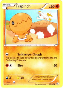 Trapinch BCR-83 Common Excellent Englisch Reverse Holo