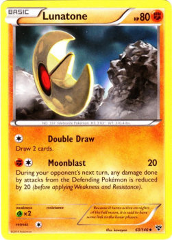 Lunastein XY-63 Uncommon Light Played Deutsch Reverse Holo