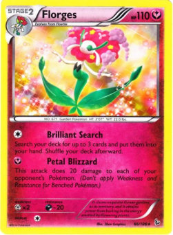 Florges FLF-66 Holo Rare Poor Deutsch
