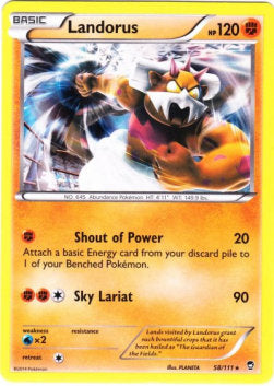 Landorus FFI-58 Holo Rare Excellent Englisch Reverse Holo