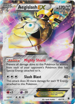 Aegislash EX PHF-65 Ultra Rare Excellent Englisch