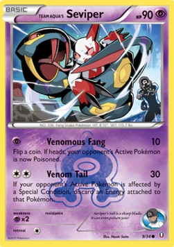 Team Aqua's Seviper DCR-9 Common Light Played Englisch