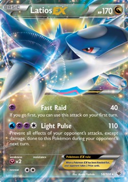 Latios EX ROS-58 Ultra Rare Light Played Englisch