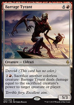 Barrage Tyrant BFZ-127 Rare Excellent Englisch