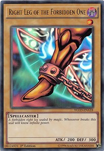 Right Leg of the Forbidden One YGLD-ENA18 Ultra Rare Excellent Englisch 1. Auflage