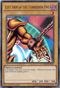 Left Arm of the Forbidden One YGLD-A21 Ultra Rare Good Englisch