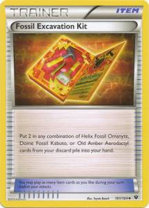 Fossilausgrabungsset FCO-101 Uncommon Light Played Deutsch Reverse Holo