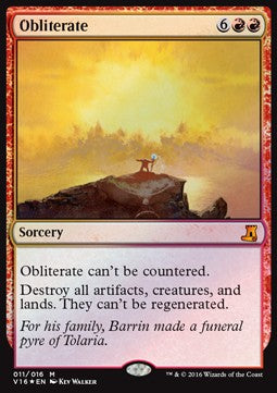 Obliterate V16-11 Mythic Excellent Englisch Foil