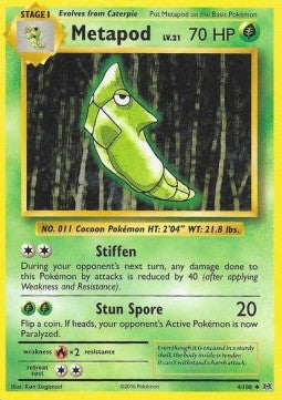 Metapod EVO-4 Uncommon Excellent Englisch Reverse Holo