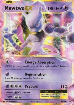 Mewtwo EX EVO-52 Ultra Rare Near Mint Englisch