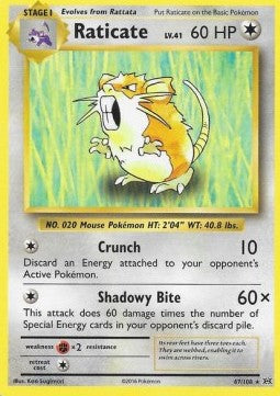 Raticate EVO-67 Rare Excellent Englisch Reverse Holo