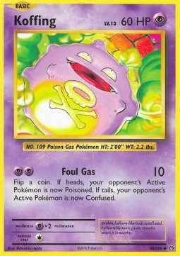 Koffing EVO-50 Uncommon Excellent Englisch Reverse Holo