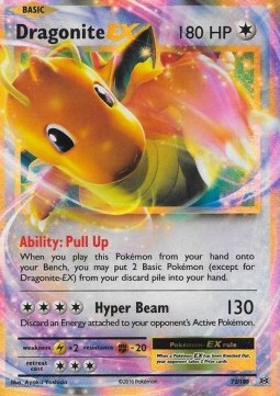 Dragonite EX EVO-72 Ultra Rare Excellent Englisch