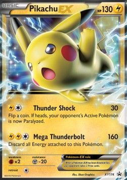 Pikachu EX XYPR-174 Promo Light Played Englisch