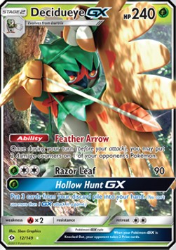 Decidueye GX SUM-12 Ultra Rare Light Played Englisch