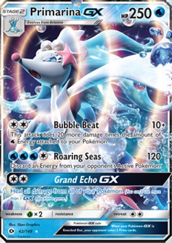 Primarina GX SUM-42 Ultra Rare Excellent Englisch