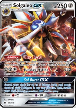 Solgaleo GX SUM-89 Ultra Rare Light Played Deutsch
