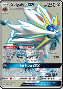 Solgaleo GX SUM-143 Ultra Rare Played Deutsch