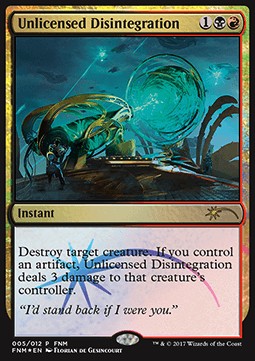 Unlizenzierte Zersetzung FNM- Rare Excellent Deutsch Foil