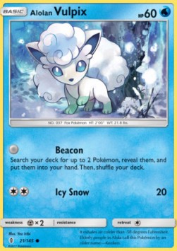 Alolan Vulpix GRI-21 Common Excellent Deutsch Reverse Holo