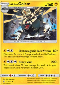 Alolan Geowaz GRI-42 Holo Rare Good Deutsch