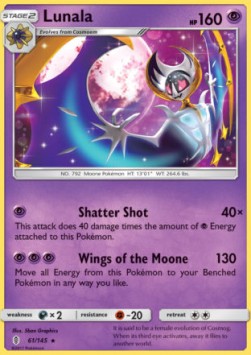 Lunala GRI-61 Rare Light Played Deutsch Reverse Holo