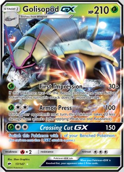 Golisopod GX BUS-17 Ultra Rare Excellent Englisch
