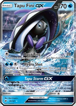 Tapu Fini GX BUS-39 Ultra Rare Light Played Deutsch