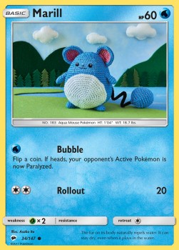 Marill BUS-34 Common Excellent Deutsch Reverse Holo