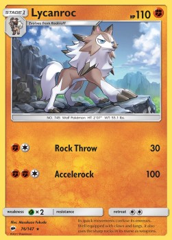 Lycanroc BUS-76 Rare Near Mint Englisch
