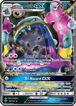 Alolan Sleimok GX BUS-84 Ultra Rare Good Deutsch