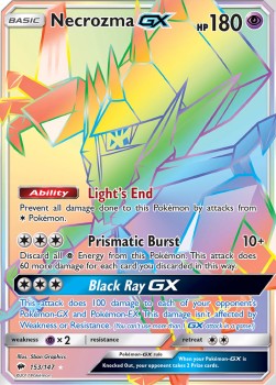 Necrozma GX BUS-153 Secret Rare Poor Englisch