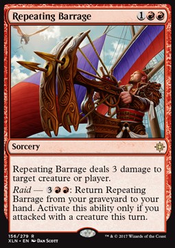 Repeating Barrage XLN-156 Rare Excellent Englisch