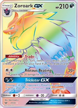 Zoroark GX SLG-77 Secret Rare Excellent Englisch