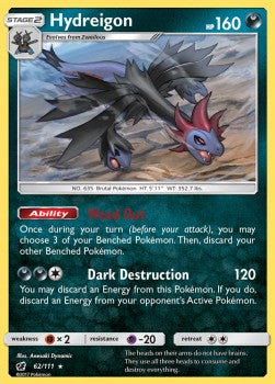 Hydreigon CIN-62 Rare Good Englisch Reverse Holo
