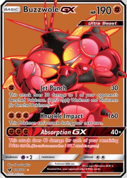 Buzzwole GX CIN-104 Ultra Rare Excellent Englisch