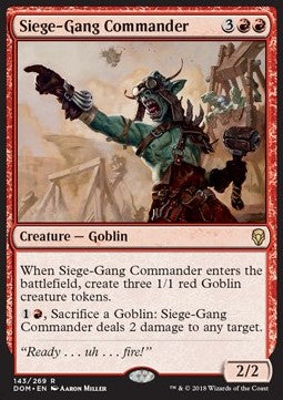 Siege-Gang Commander DOM-143 Rare Near Mint Englisch
