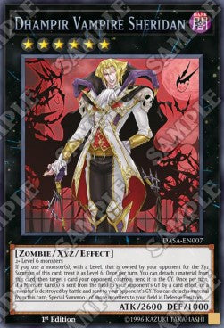 Dhampir-Vampir Sheridan DASA-007 Secret Rare Poor Deutsch 1. Auflage