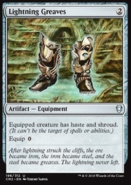 Lightning Greaves CM2-196 Uncommon Light Played Englisch