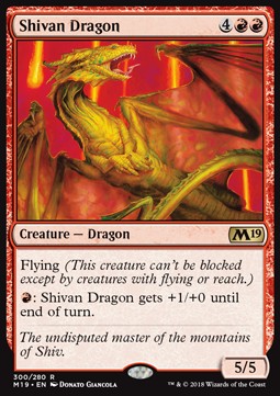 Shivan Dragon M19-300 Rare Excellent Englisch