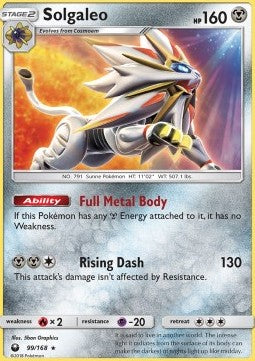 Solgaleo CES-99 Holo Rare Good Deutsch